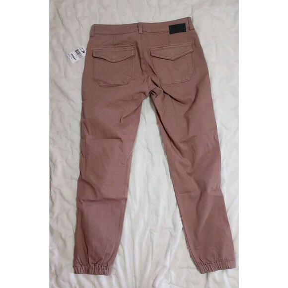 Mavi Ivy jogger Mid-rise Slim Cargo Pants Jeans Sz 27/28 New Flap Pocket Pink - Picture 4 of 11